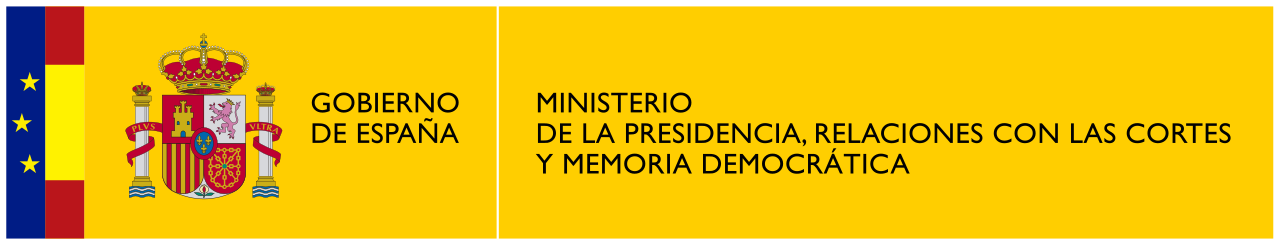 Ministerio de la Presidencia, Relaciones con las Cortes y Memoria Democrática,